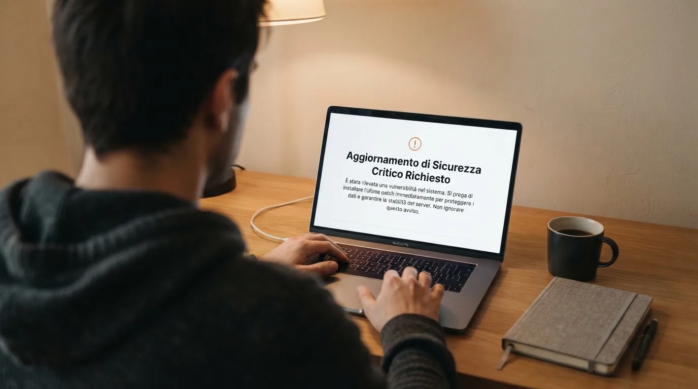 Persona davanti a un portatile che legge una pagina informativa sul gioco online in Italia — casino non aams che accettano postepay