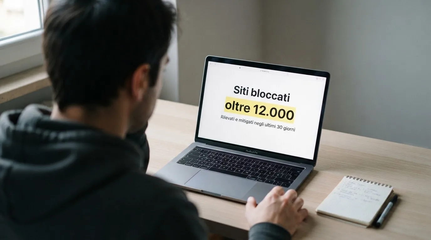 Persona davanti a un portatile che legge una pagina informativa sul gioco online in Italia — casino online italiani senza autoesclusione